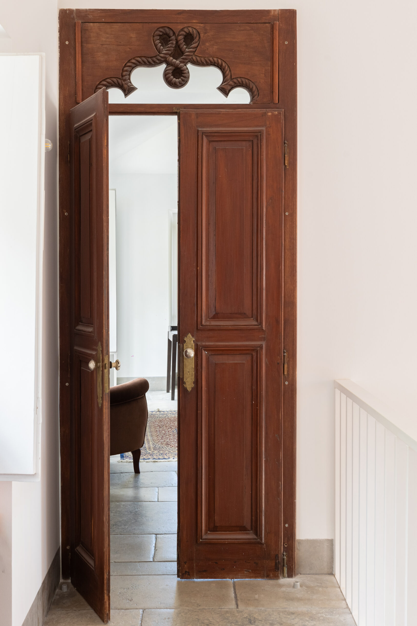 Antique door to the master wing